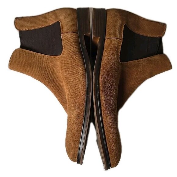 Aldo Chelsea Boots Men\'s Size 9 Booties Brown Suede Leather Pull On main image 5